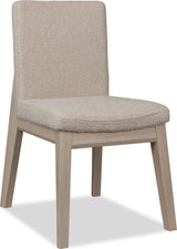 Liv White Sand/Brun Solid Wood Dining Chair (Set of 2) - Ornate Home