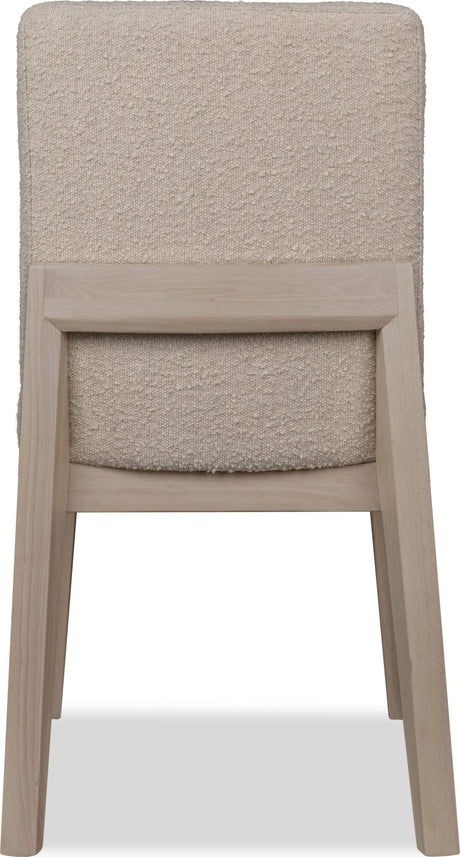 Liv White Sand/Brun Solid Wood Dining Chair (Set of 2) - Ornate Home