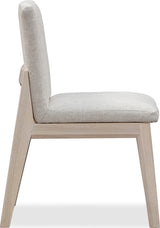 Liv White Sand/Natural Solid Wood Dining Chair - Ornate Home