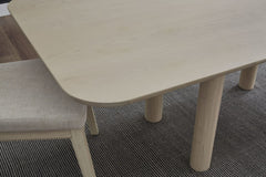 Liv White Sand/Natural Solid Wood Dining Chair (Set of 2) - Ornate Home