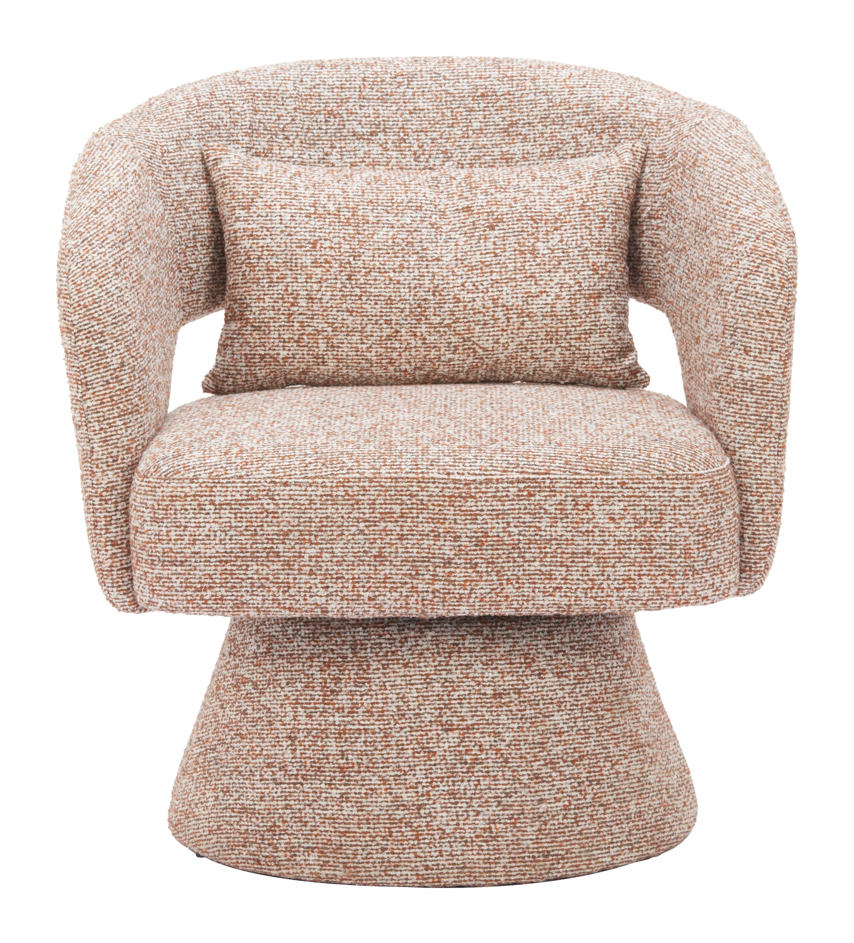 Liva Frosty Brown Swivel Chair - Ornate Home