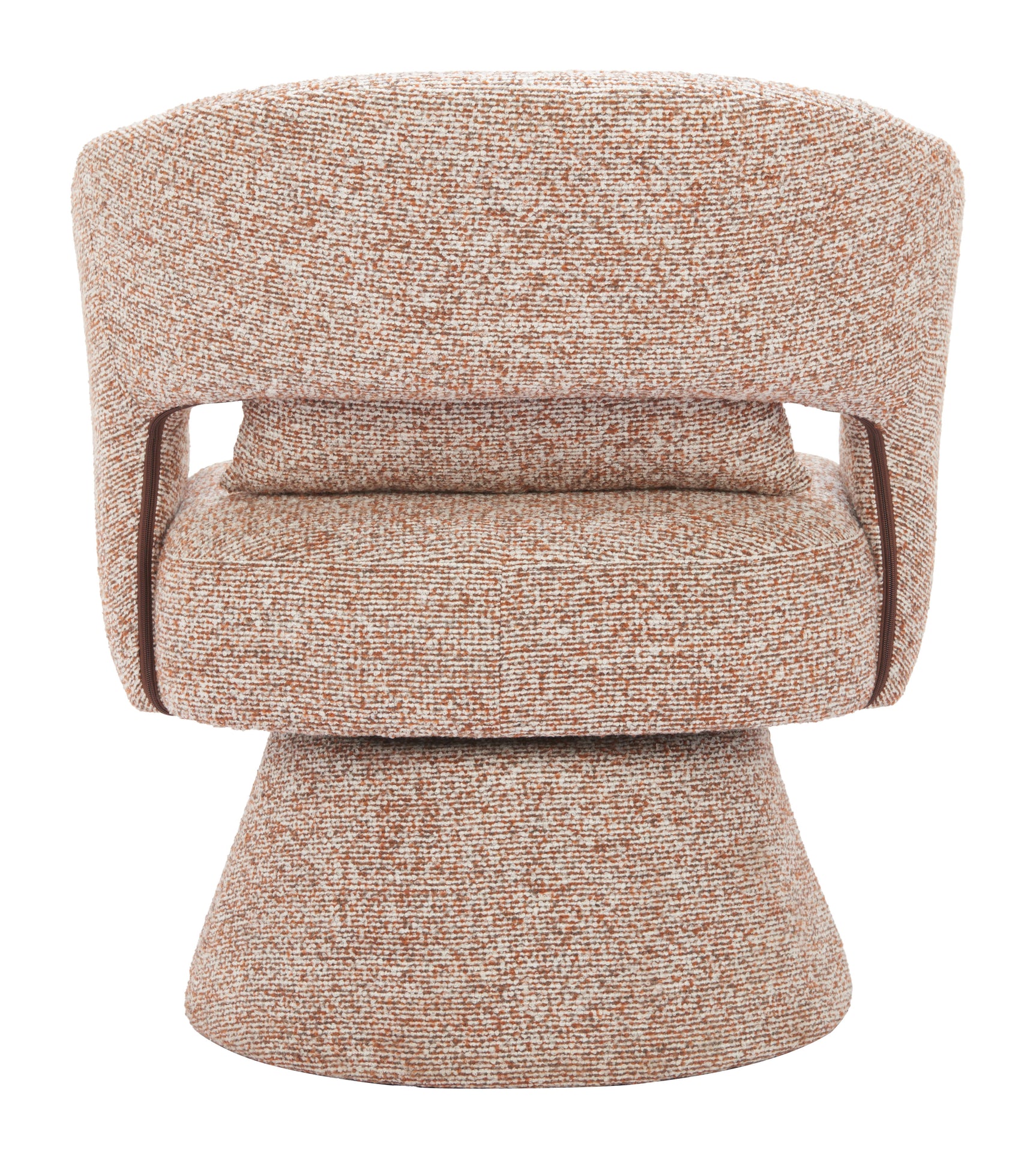 Liva Frosty Brown Swivel Chair - Ornate Home
