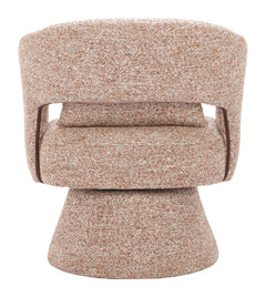 Liva Frosty Brown Swivel Chair - Ornate Home