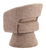 Liva Frosty Brown Swivel Chair - Ornate Home