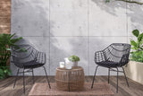 Livana Black Patio Chair (Set of 2) - Ornate Home