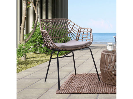 Livana Natural Outdoor Chair (Set of 4) - Ornate Home