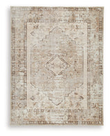 Livdon Brown/Beige/Gray Washable Large Rug - Ornate Home