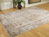 Livdon Brown/Beige/Gray Washable Large Rug - Ornate Home