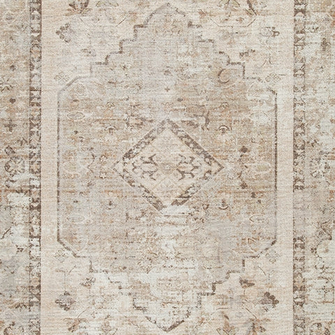 Livdon Brown/Beige/Gray Washable Large Rug - Ornate Home