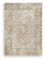 Livdon Brown/Beige/Gray Washable Medium Rug (Online Special Price) - Ornate Home