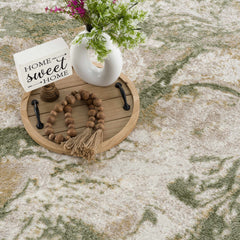 Lively Marble Green Area Rug - Ornate Home