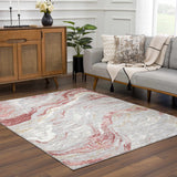 Lively Marble Pink Area Rug - Ornate Home