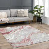 Lively Marble Pink Area Rug - Ornate Home