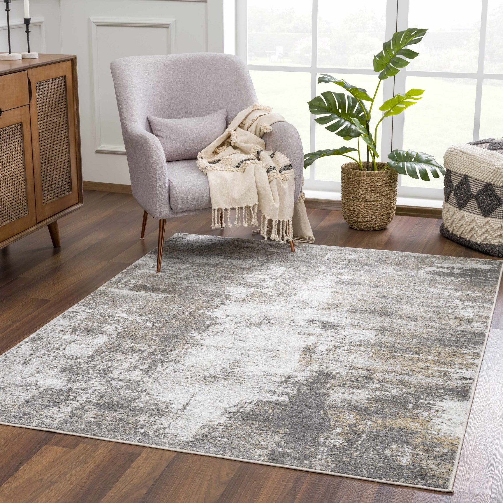 Liveree Abstract Area Rug - Clearance - Ornate Home