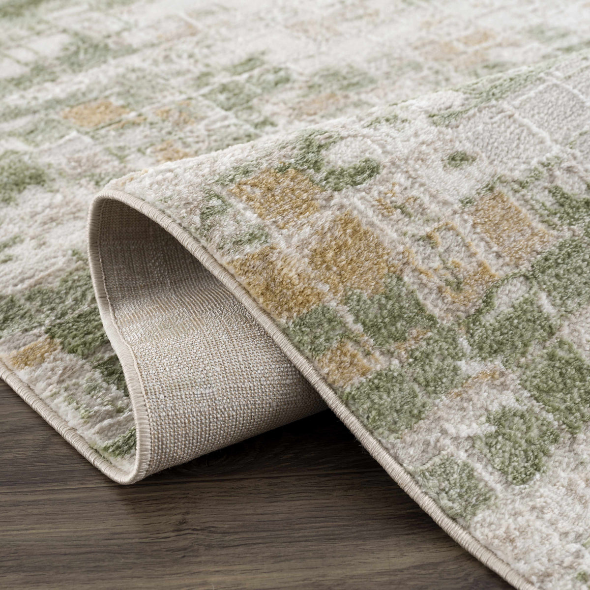 Liveri Green Mosaic Rug - Ornate Home