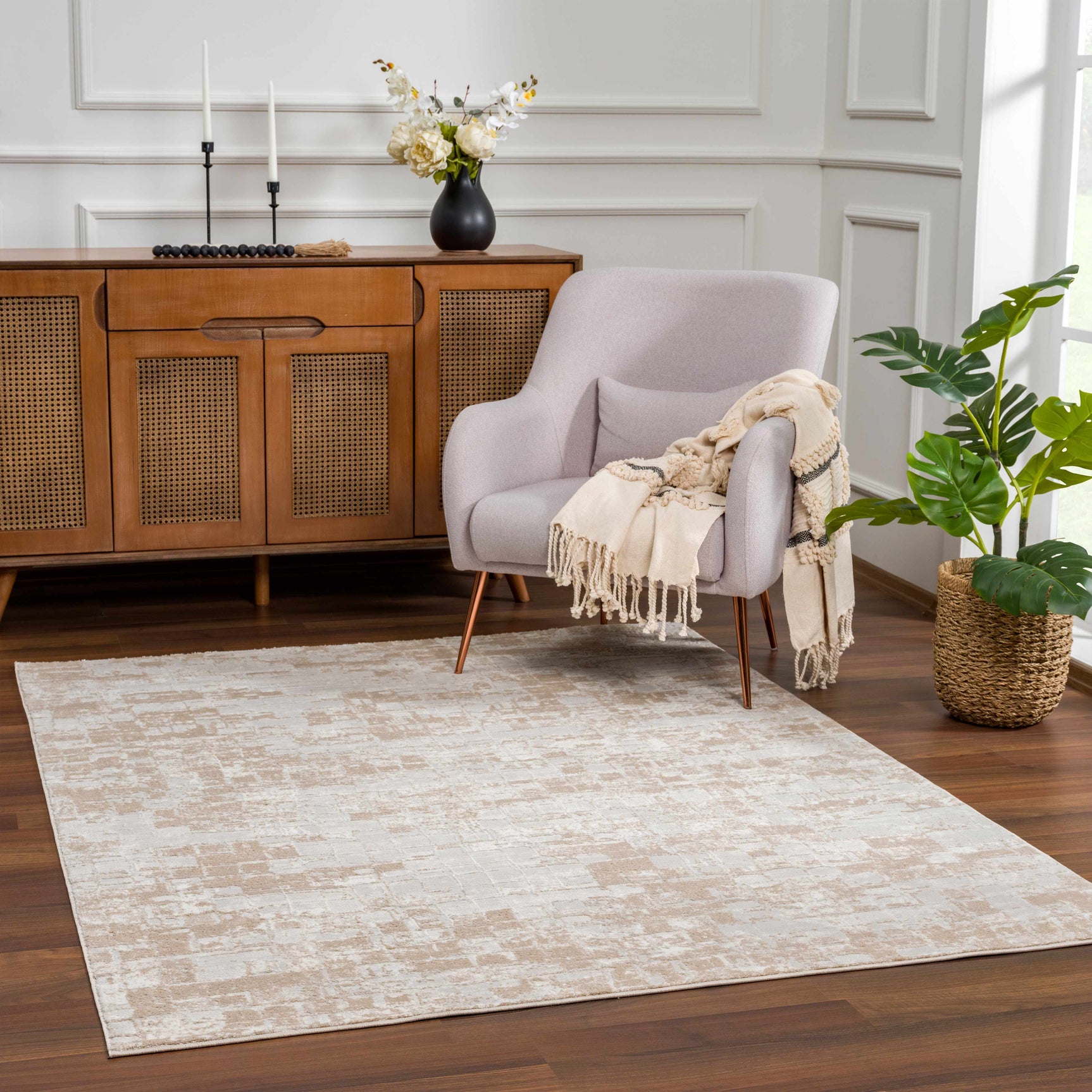 Liveri Pink Mosaic Rug - Promo - Ornate Home
