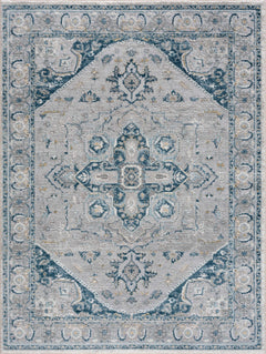 Liverpool Blue Area Rug - Clearance - Ornate Home