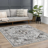 Liverpool Dark Gray Area Rug - Clearance - Ornate Home