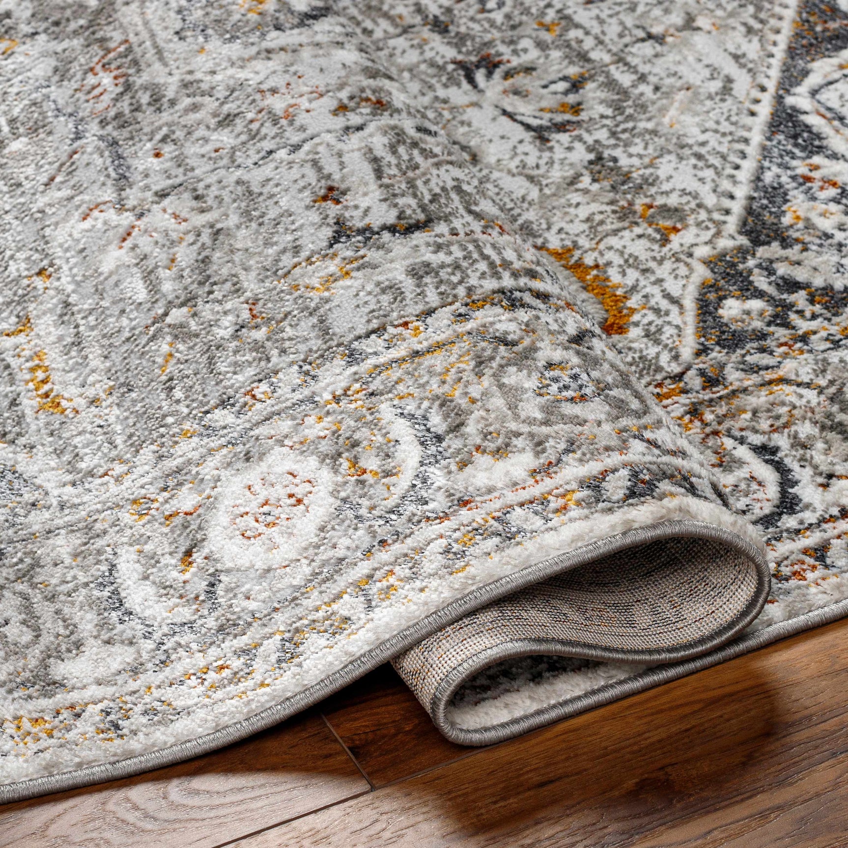 Liverpool Dark Gray Area Rug - Clearance - Ornate Home