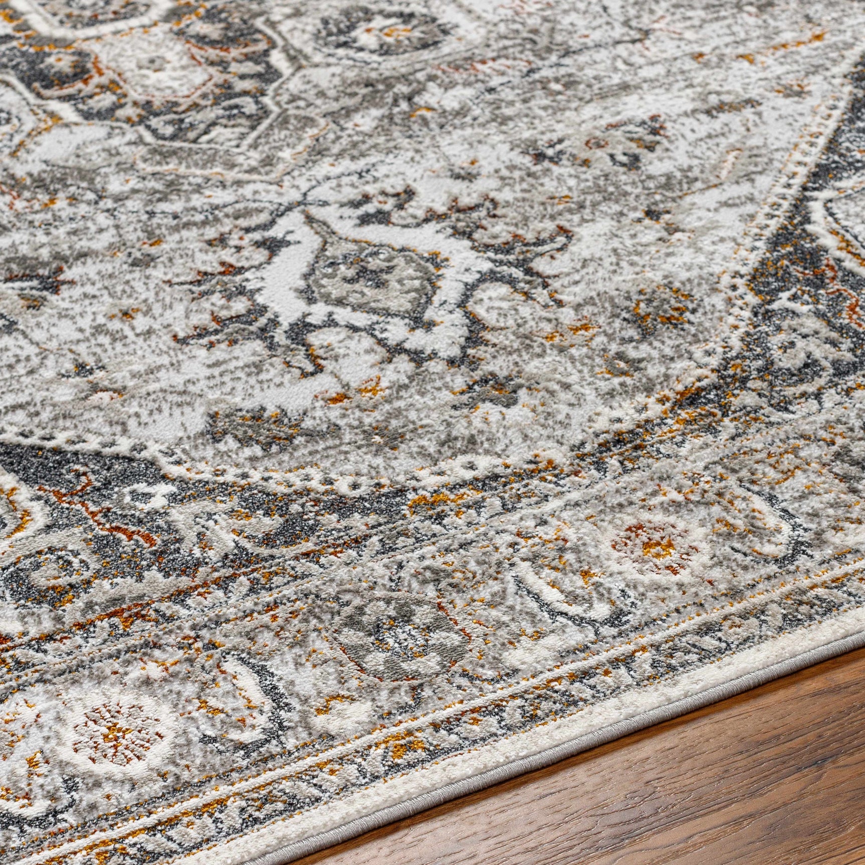Liverpool Dark Gray Area Rug - Clearance - Ornate Home