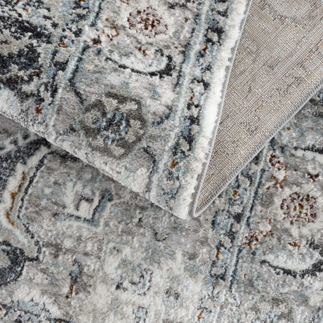 Liverpool Gray & Blue Area Rug - Clearance - Ornate Home