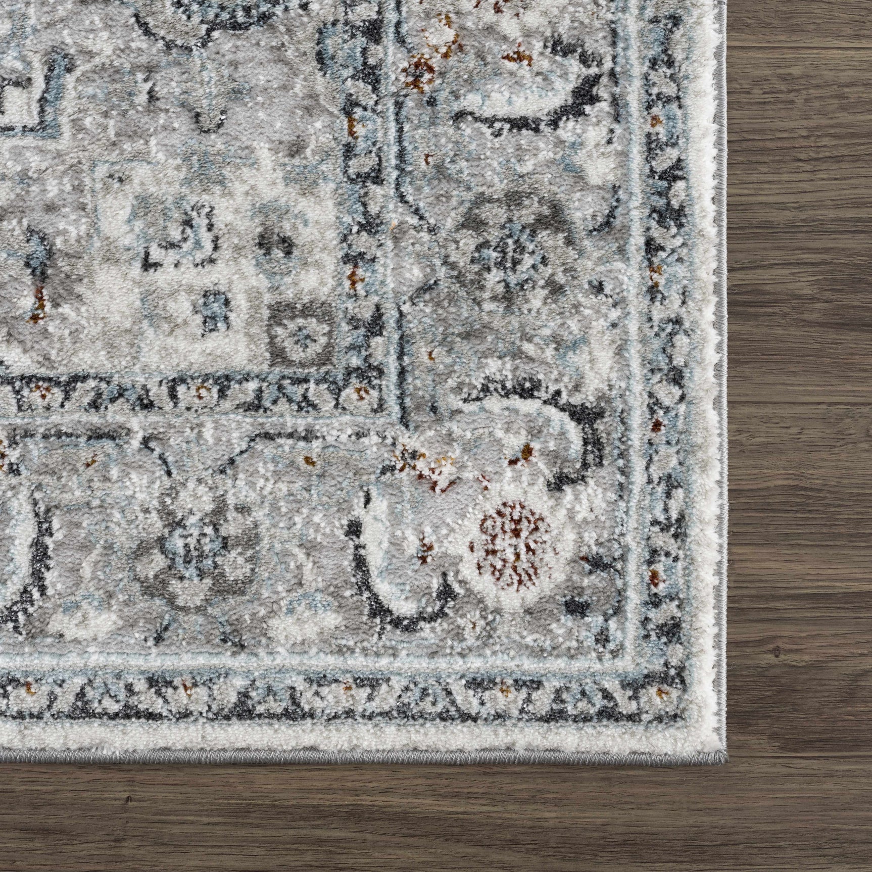 Liverpool Gray & Blue Area Rug - Clearance - Ornate Home