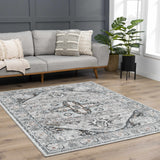 Liverpool Gray & Blue Area Rug - Clearance - Ornate Home