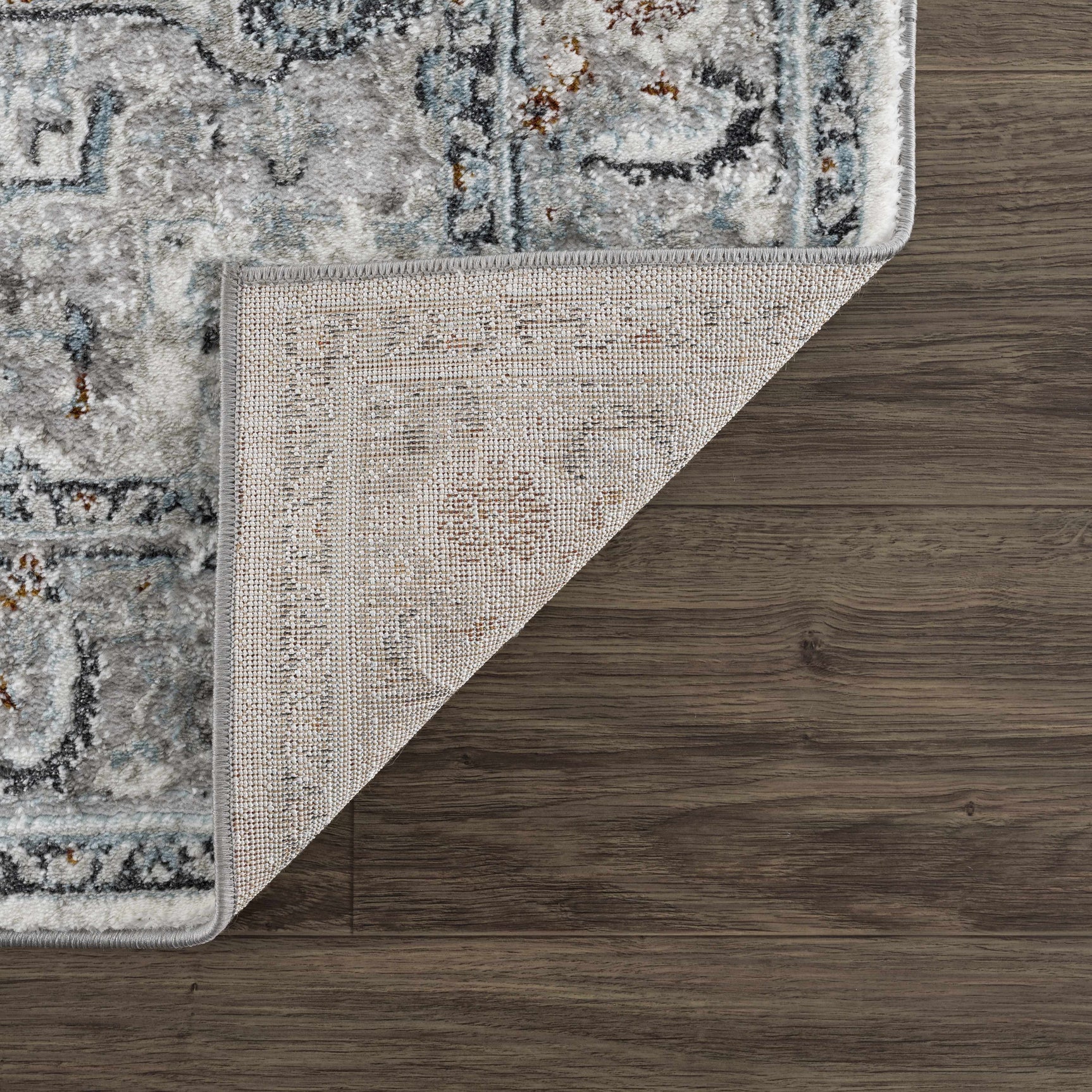 Liverpool Gray & Blue Area Rug - Clearance - Ornate Home