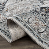 Liverpool Gray & Blue Area Rug - Clearance - Ornate Home