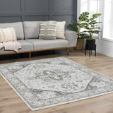 Liverpool Light Gray Area Rug - Clearance - Ornate Home