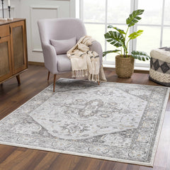 Liverpool Light Gray Area Rug - Clearance - Ornate Home