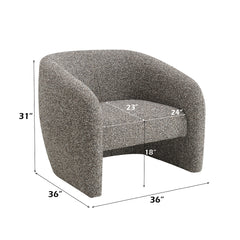 Livia Brown/Gray Accent Chair - Ornate Home