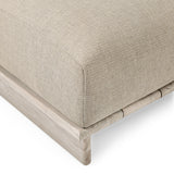 Livia Teak Taupe 3Pc Outdoor Sectional Sofa - Ornate Home