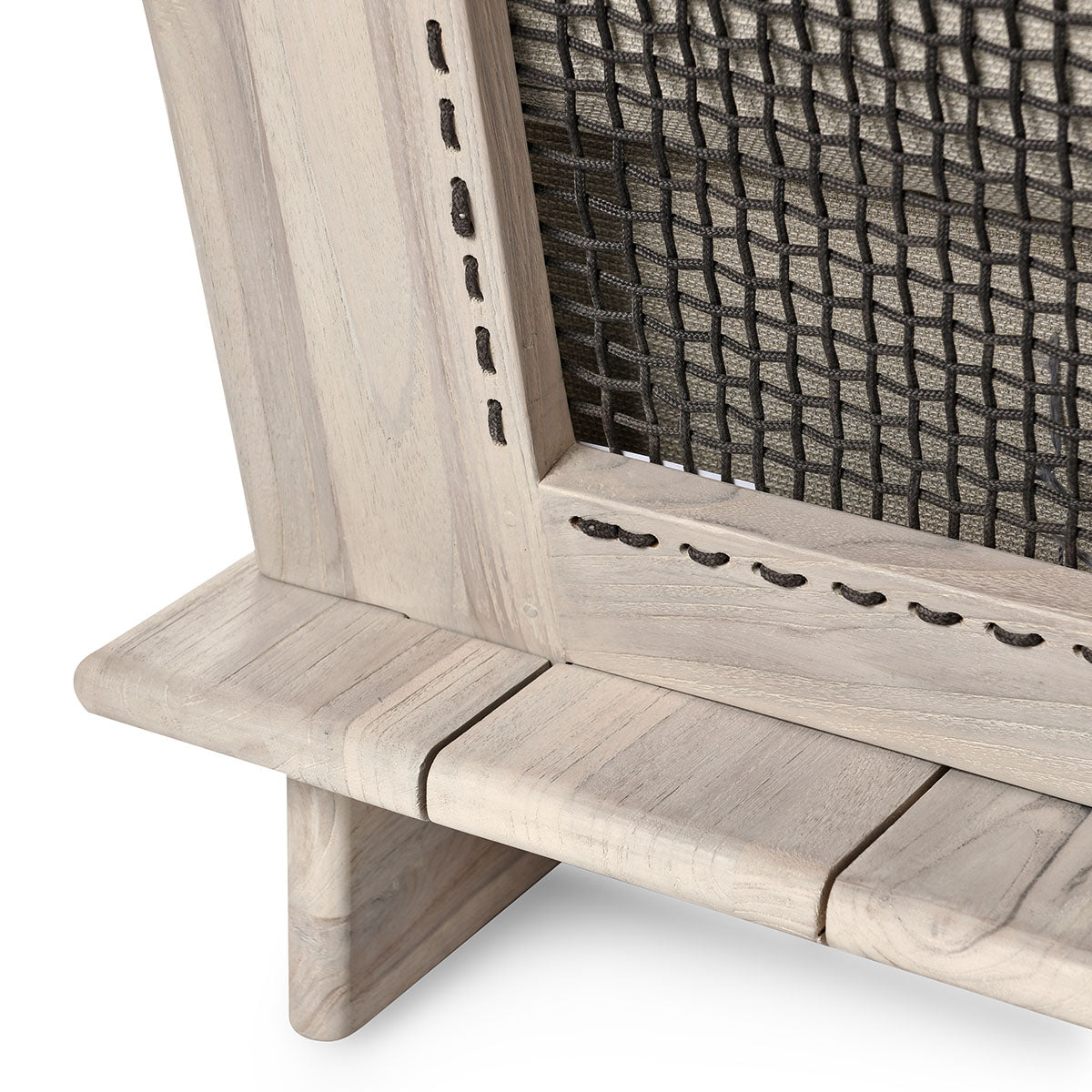 Livia Teak Taupe 3Pc Outdoor Sectional Sofa - Ornate Home