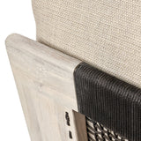 Livia Teak Taupe 3Pc Outdoor Sectional Sofa - Ornate Home