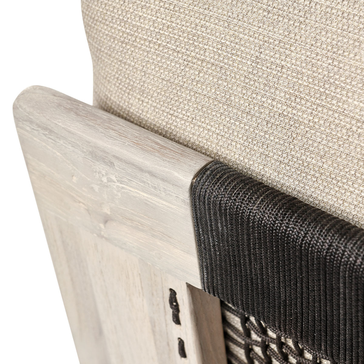 Livia Teak Taupe 3Pc Outdoor Sectional Sofa - Ornate Home