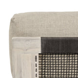 Livia Teak Taupe Outdoor Armless Chair - Ornate Home