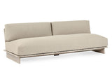 Livia Teak Taupe Outdoor Sofa - Ornate Home