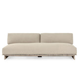 Livia Teak Taupe Outdoor Sofa - Ornate Home