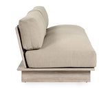 Livia Teak Taupe Outdoor Sofa - Ornate Home