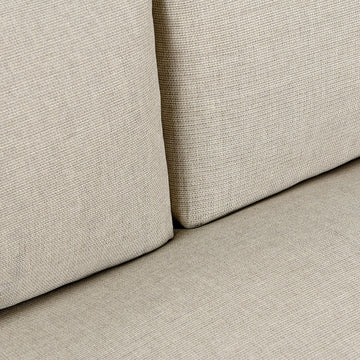 Livia Teak Taupe Outdoor Sofa - Ornate Home