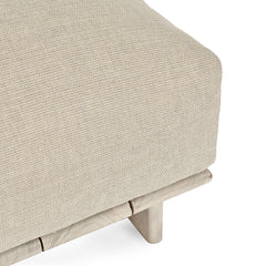Livia Teak Taupe Outdoor Sofa - Ornate Home