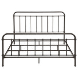 Livingston Dark Bronze Metal Eastern King Open Frame Bed - Ornate Home