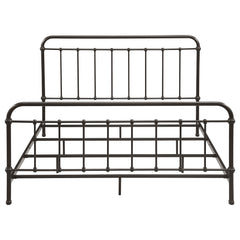 Livingston Dark Bronze Metal Eastern King Open Frame Bed - Ornate Home
