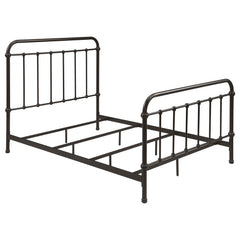 Livingston Dark Bronze Metal Full Open Frame Bed - Ornate Home