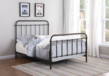 Livingston Dark Bronze Metal Full Open Frame Bed - Ornate Home