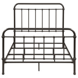 Livingston Dark Bronze Metal Full Open Frame Bed - Ornate Home