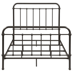 Livingston Dark Bronze Metal Full Open Frame Bed - Ornate Home