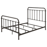 Livingston Dark Bronze Metal Full Open Frame Bed - Ornate Home