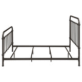 Livingston Dark Bronze Metal Full Open Frame Bed - Ornate Home